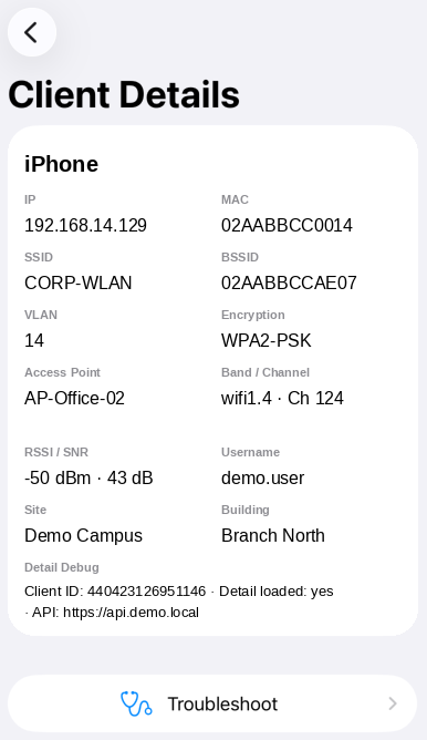 Beam Companion Client Details