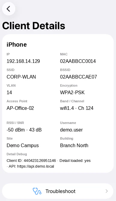 Beam Companion Client Details