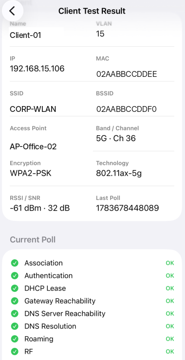 Beam Companion Client Test Result