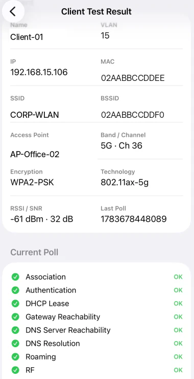 Beam Companion Client Test Result